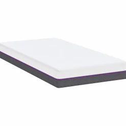 vidaXL Traagschuimmatras Medium 80 x 160 cm Wit en Grijs