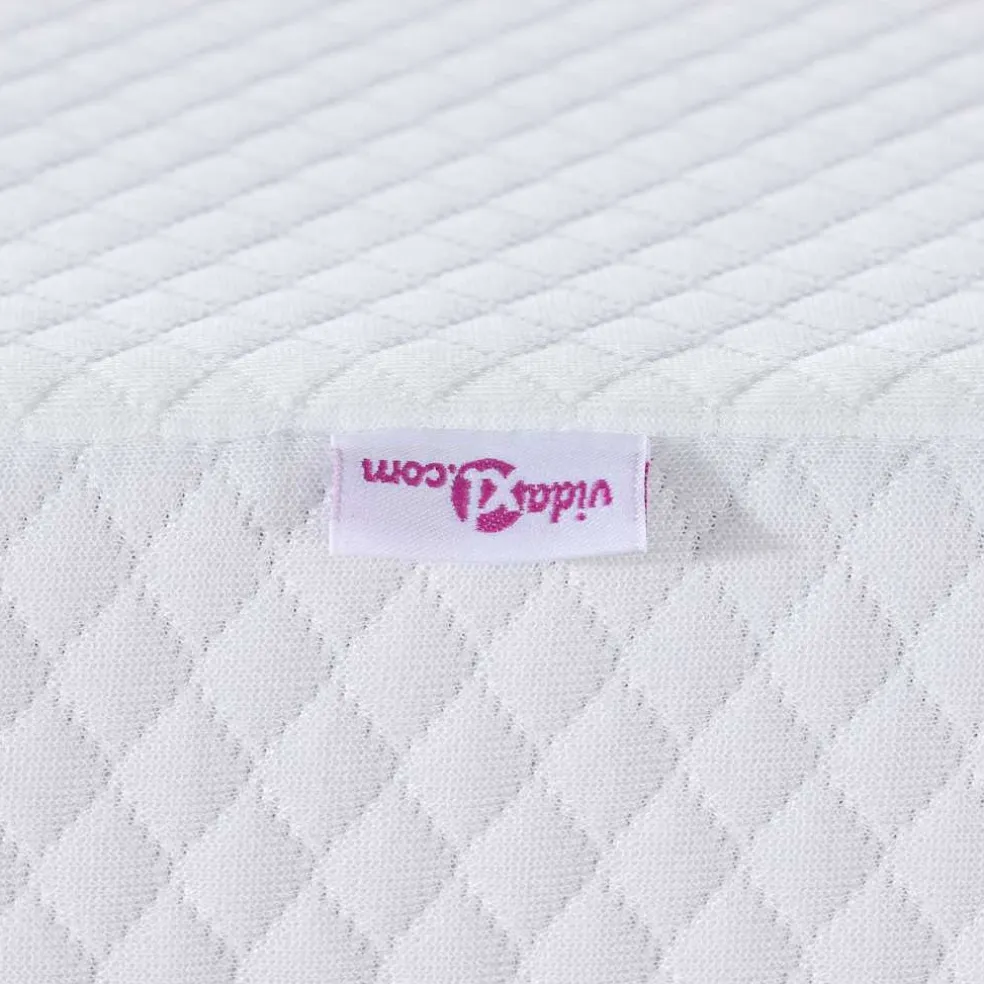 vidaXL Traagschuimmatras topper 70 x 200 cm Thick Stof-100% polyester
