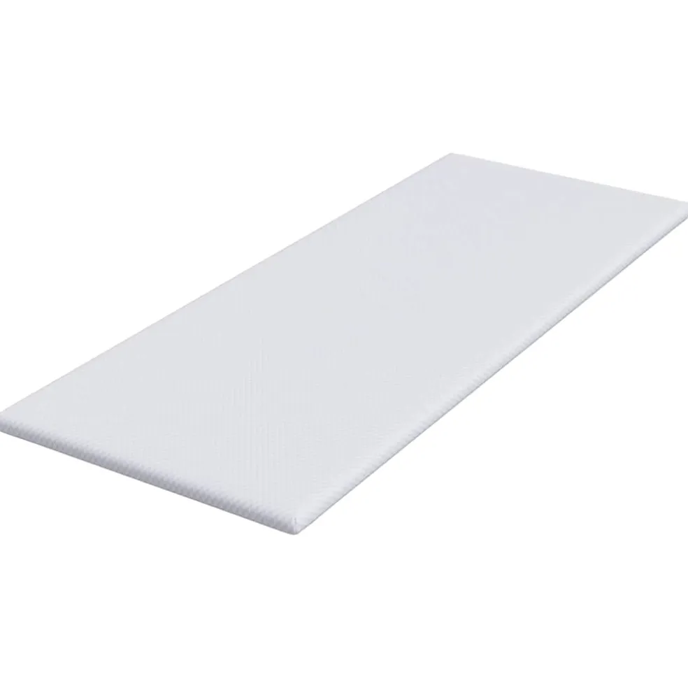 vidaXL Traagschuimmatras topper 80 x 200 cm Thick Stof-100% polyester