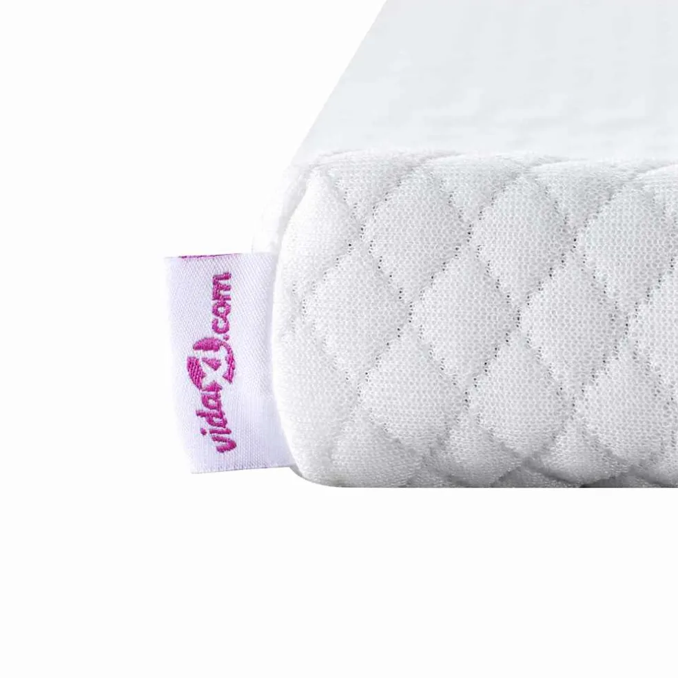 vidaXL Traagschuimmatras topper 80 x 200 cm Thick Stof-100% polyester