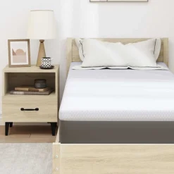 vidaXL Traagschuimmatras topper 70 x 200 cm Thick Stof-100% polyester