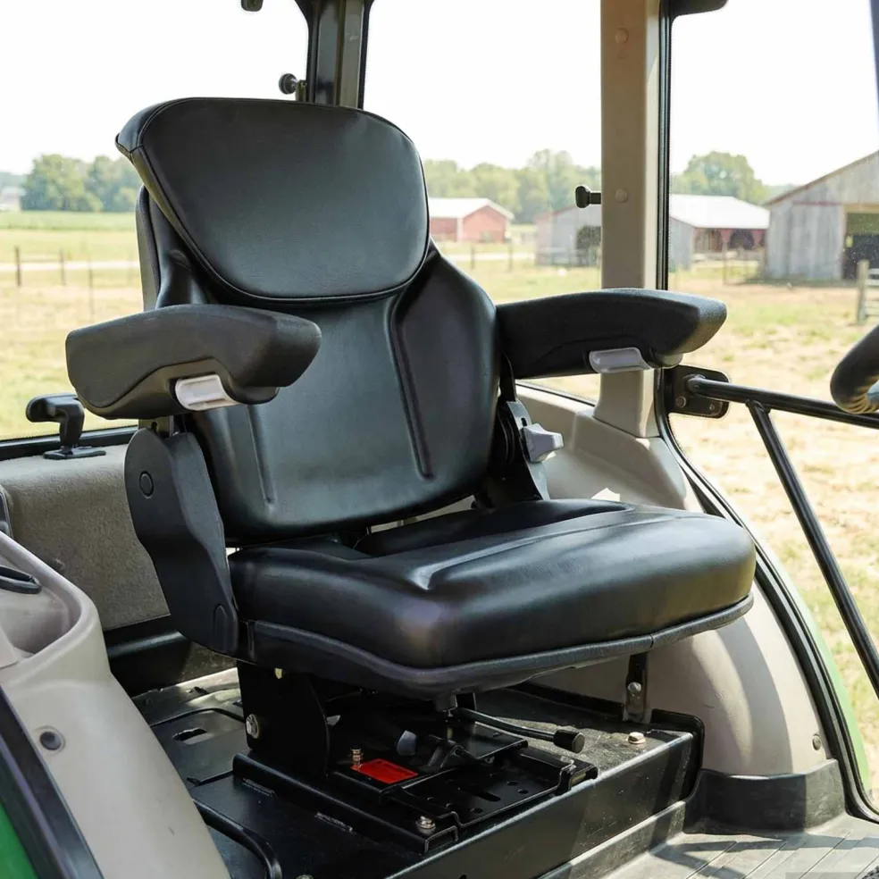 vidaXL Tractorstoel met ophangingsysteem Zwart 60 x 58 x 72 cm