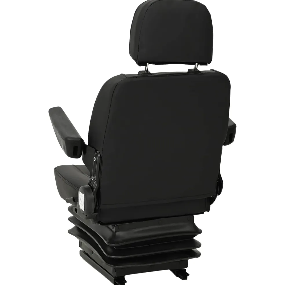 vidaXL Tractorstoel met ophangingsysteem Zwart 56 x 57 x 87 cm
