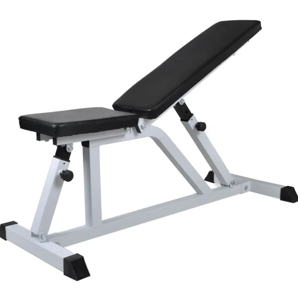 vidaXL Trainingsbank met halterset 60,5 kg