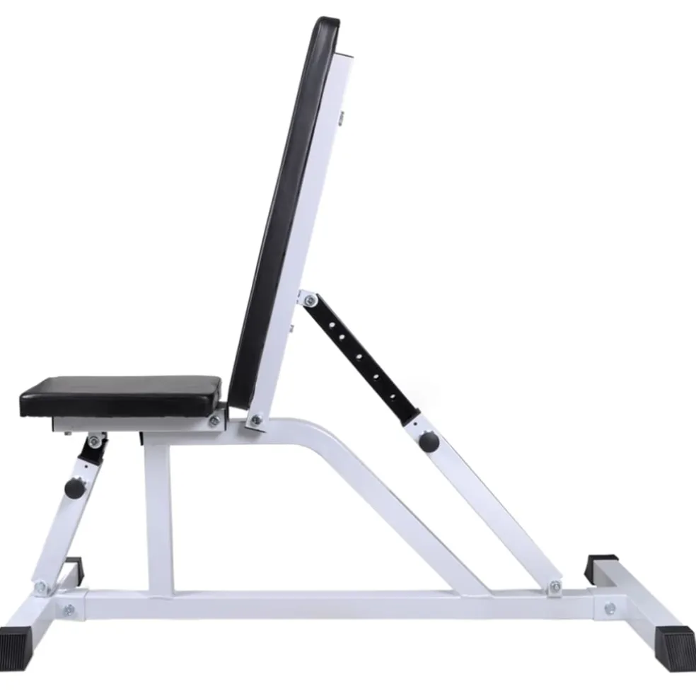 vidaXL Trainingsbank met halterset 60,5 kg
