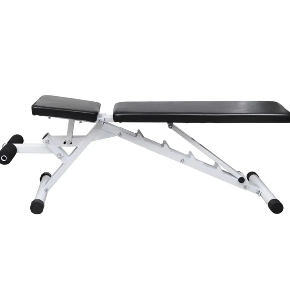 vidaXL Trainingsbank met halterset 60,5 kg