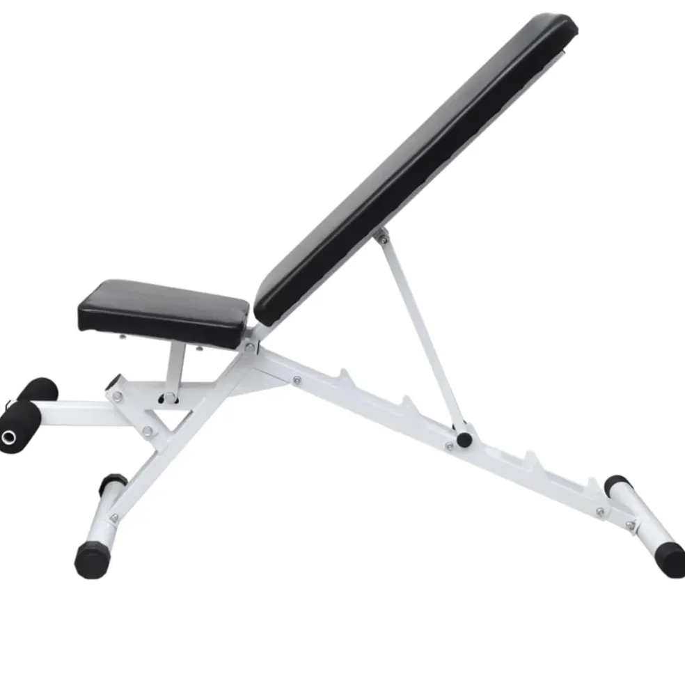 vidaXL Trainingsbank met halterset 60,5 kg