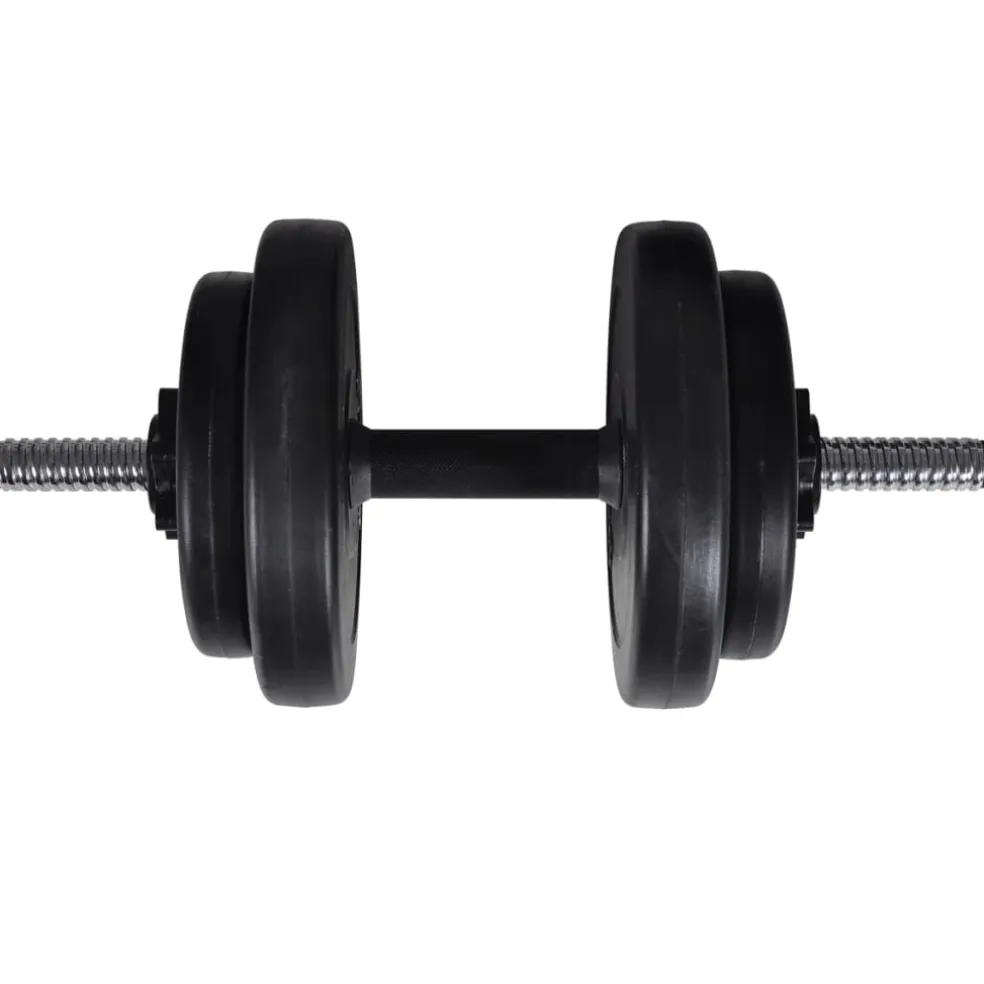 vidaXL Trainingsbank met halterset 60,5 kg