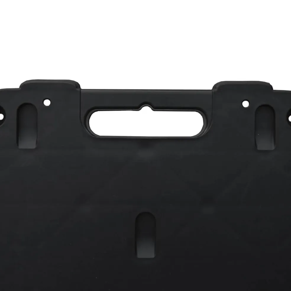 vidaXL Transporttrolley 58x38x12 cm PP zwart