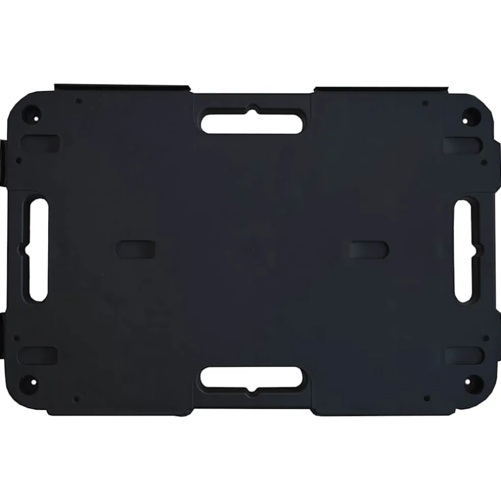 vidaXL Transporttrolley 58x38x12 cm PP zwart