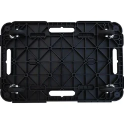 vidaXL Transporttrolley 58x38x12 cm PP zwart