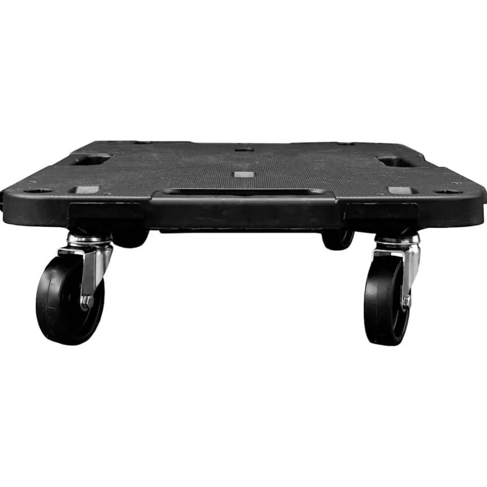 vidaXL Transporttrolley 58x38x12 cm PP zwart