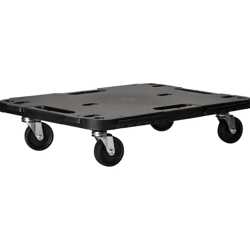vidaXL Transporttrolley 58x38x12 cm PP zwart