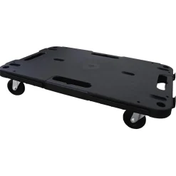 vidaXL Transporttrolley 58x38x12 cm PP zwart