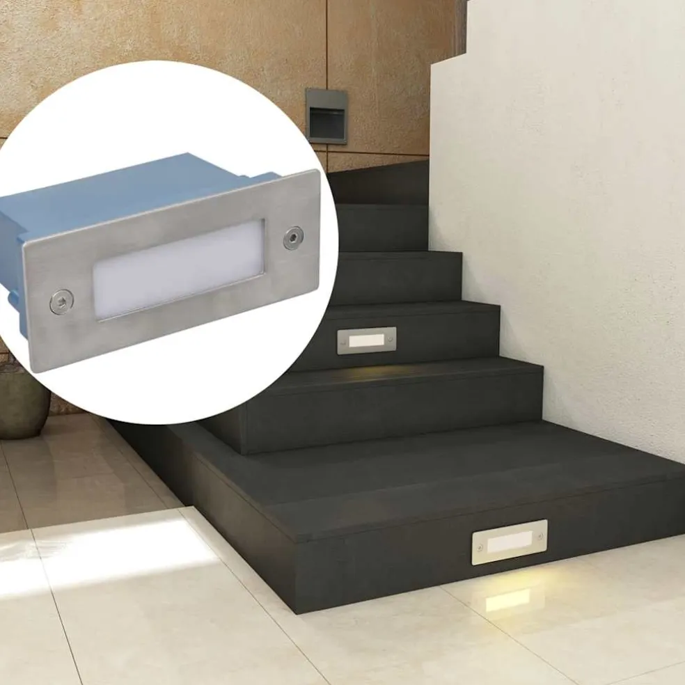 vidaXL Trapinbouwspots 6 st LED 44x111x56 mm
