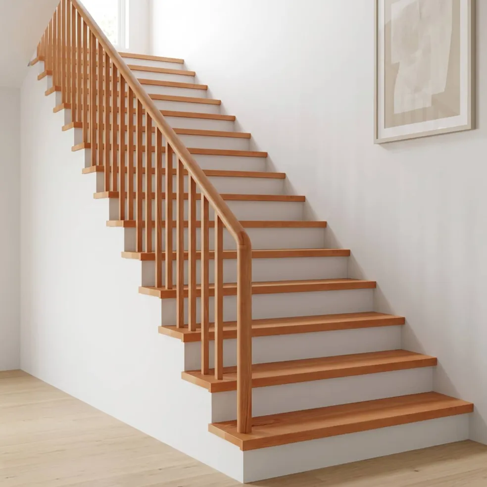 vidaXL Traplopers 2 st 70 x 25 x 2 cm Lak Massief beukenhout
