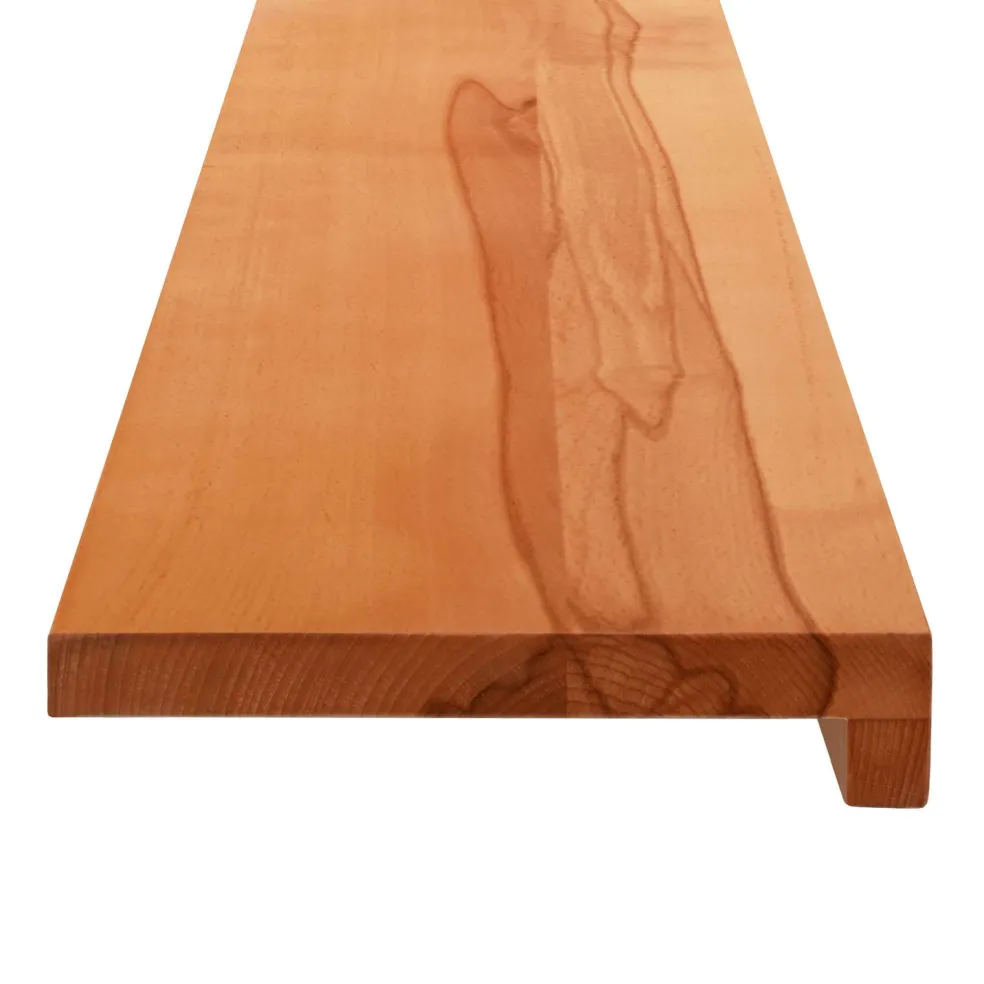 vidaXL Trapmatten 2 st Licht Bruin 80 x 25 x 2 cm Massief beukenhout