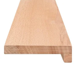 vidaXL Trapmatten 2 st Naturel 70 x 25 x 2 cm Massief beukenhout