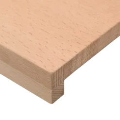 vidaXL Trapmatten 2 st Naturel 70 x 25 x 2 cm Massief beukenhout