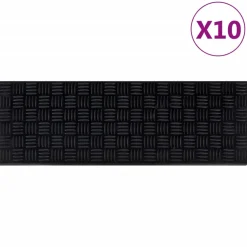 vidaXL Trapmatten 10 st 25x75 cm rubber