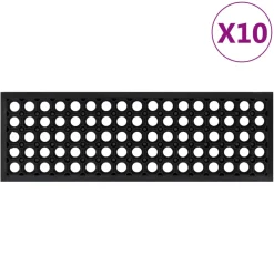 vidaXL Trapmatten 10 st 25x75 cm rubber