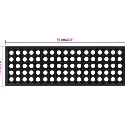 vidaXL Trapmatten 10 st 25x75 cm rubber