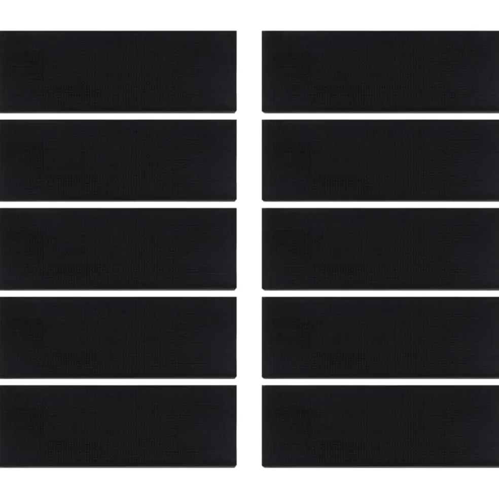 vidaXL Trapmatten 10 st 25x75 cm rubber
