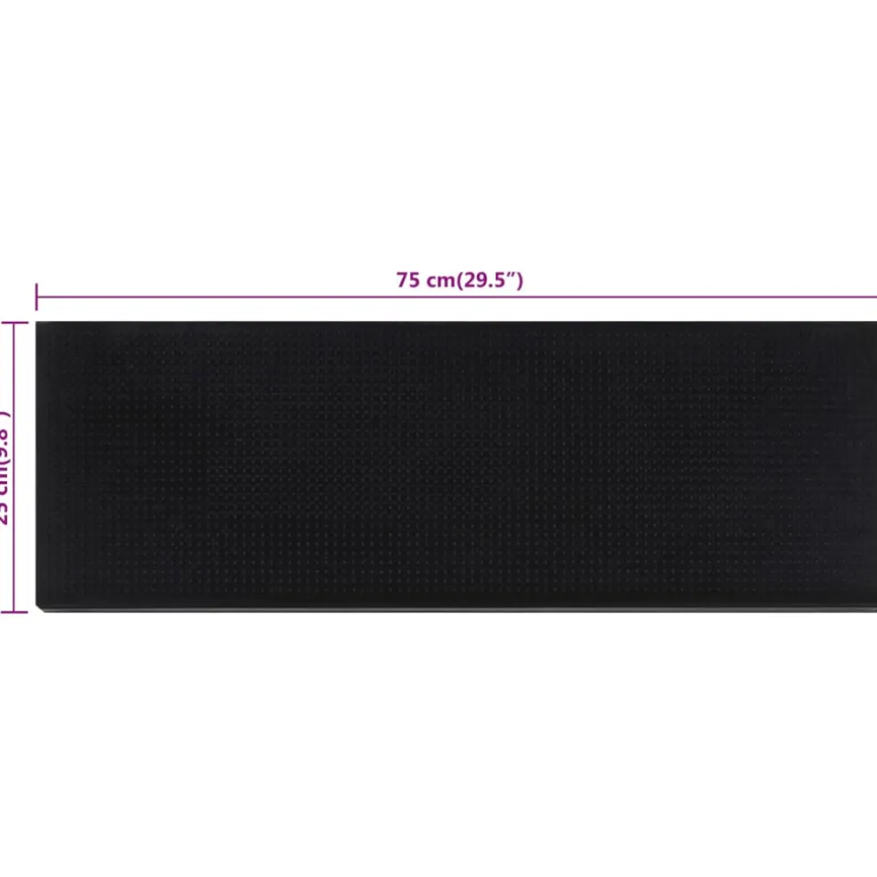 vidaXL Trapmatten 10 st 25x75 cm rubber