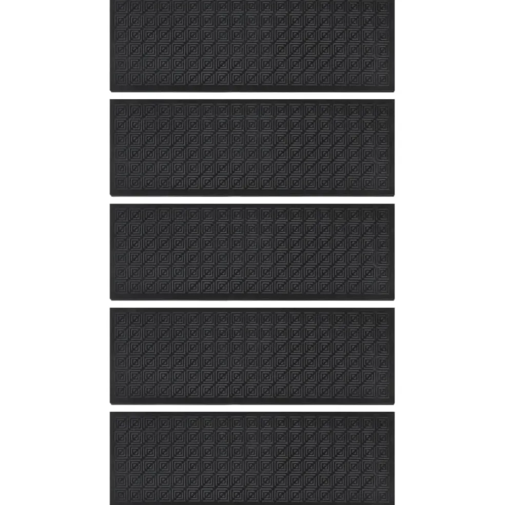 vidaXL Trapmatten 5 st 25x75 cm rubber