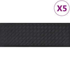 vidaXL Trapmatten 5 st 25x75 cm rubber