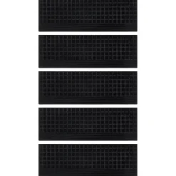 vidaXL Trapmatten 5 st 25x75 cm rubber