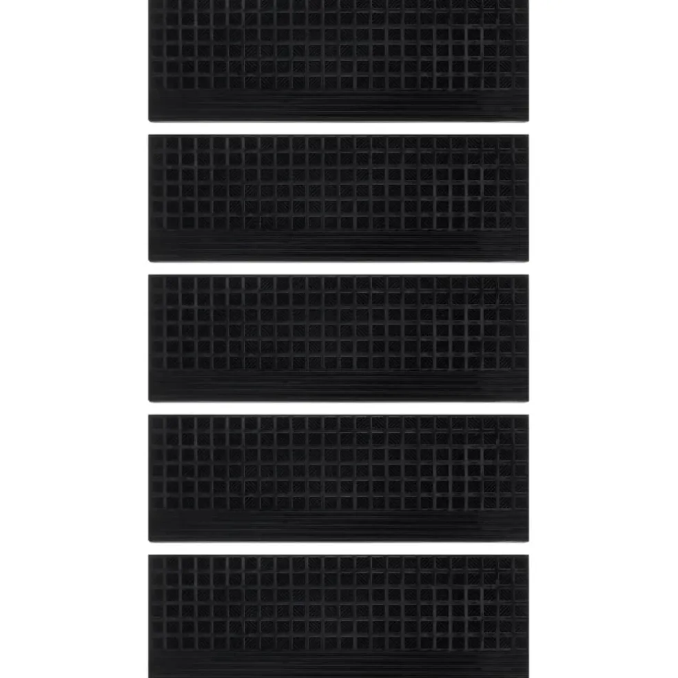vidaXL Trapmatten 5 st 25x75 cm rubber