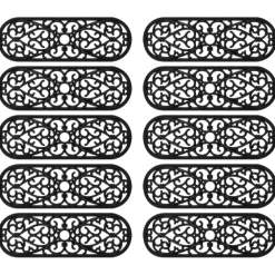 vidaXL Trapmatten 10 st 25x75 cm rubber