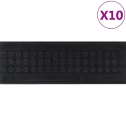vidaXL Trapmatten 10 st 25x75 cm rubber