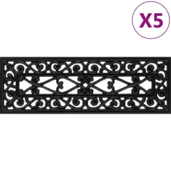 vidaXL Trapmatten 5 st 25x75 cm rubber