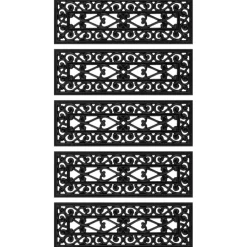 vidaXL Trapmatten 5 st 25x75 cm rubber