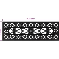 vidaXL Trapmatten 5 st 25x75 cm rubber
