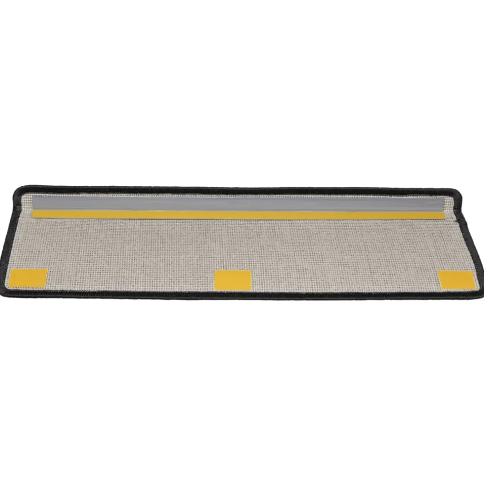 vidaXL Trapmatten 15 st 65x21x4 cm Antraciet Rechthoekige Rand