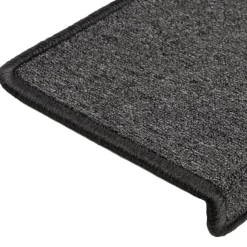 vidaXL Trapmatten 15 st 65x21x4 cm Antraciet Rechthoekige Rand