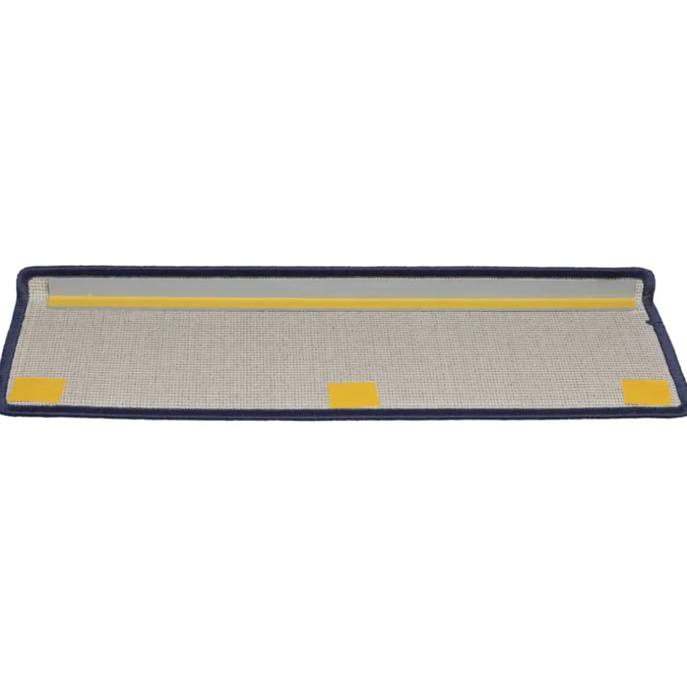 vidaXL Trapmatten 15 st 65x21x4 cm Blauw Rechthoekige Rand