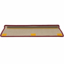 vidaXL Trapmatten 15 st 65x21x4 cm Bordeaux Rechthoekige Rand