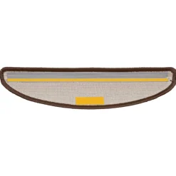 vidaXL Trapmatten 15 st 56x17x3 cm Bruin Halfrond