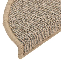 vidaXL Trapmatten 15 st 56x17x3 cm Bruin Halfrond