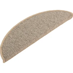 vidaXL Trapmatten 15 st 56x17x3 cm Bruin Halfrond