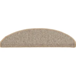 vidaXL Trapmatten 15 st 56x17x3 cm Bruin Halfrond