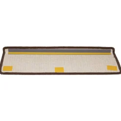 vidaXL Trapmatten 15 st 65x21x4 cm Bruin Rechthoekige Rand