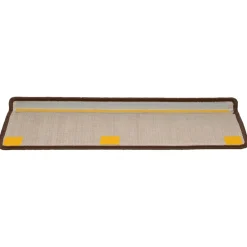 vidaXL Trapmatten 15 st 65x21x4 cm Bruin Rechthoekige Rand