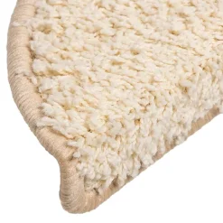 vidaXL Trapmatten 15 st 56x17x3 cm Crème Halfrond