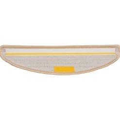 vidaXL Trapmatten 15 st 56x17x3 cm Crème Halfrond
