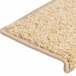 vidaXL Trapmatten 15 st 65x21x4 cm crème met rechthoekige rand